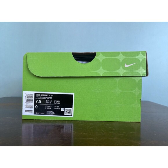 Nike Air Max 1 SP x HUF "Brilliant Orange" Men's Size 7.5 (Women's 9) HF3713-001 - Picture 12 of 12